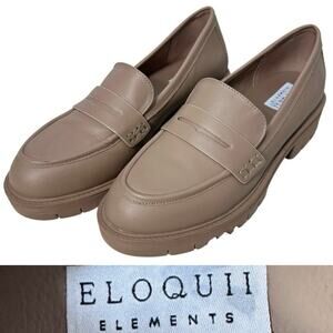 Eloquii Elements Linette Chunky Penny Loafers Lug Sole Slip On Shoes Sz: 9.5